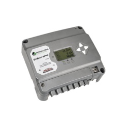 MORNINGSTAR EBMPPT40M Controlador de Carga Solar MPPT EcoBoost 40 A / Pantalla LCD / 12V y 24V / 2 Puertos USB 3A / Control de Iluminacion