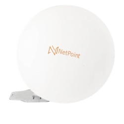 NetPoint NPX3GEN3 Antena Parabolica Blindada / 4.9-6.4 GHz / Ganancia 35-37 dBi / Enlace PTP hasta 120 km / Carrier Class / Supresion de Ruido / Polarizacion Dual