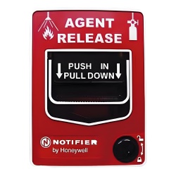 NOTIFIER NBG-12LR Estacion de liberacion de agente extintor de doble accion no codificada en policarbonato para paneles de liberacion NOTIFIER