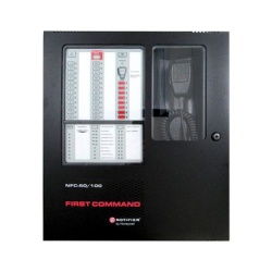 NOTIFIER NFC-50/100 Centro de Comando de Emergencia para Voceo y Evacuacion / 50 W a 25 V / para Paneles Direccionables de Deteccion de Incendio Serie FireWarden de NOTIFIER