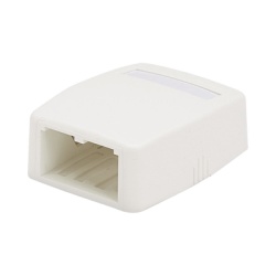 PANDUIT CBXQ2WH-A Caja de Montaje en Superficie Para 2 Modulos Mini-Com Color Blanco