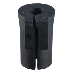 PANDUIT CEG-06X1 Pasacable Grommet de Entrada de Cable Terminado Sencillo y Pequeno 0.24"-0.28" Color Negro. Paquete de 12 Piezas