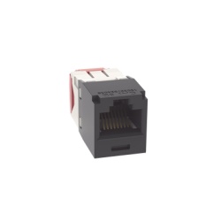 PANDUIT CJ5E88TGBL Conector Jack RJ45 Estilo TG Mini-Com Categoria 5e de 8 Posiciones y 8 Cables Color Negro