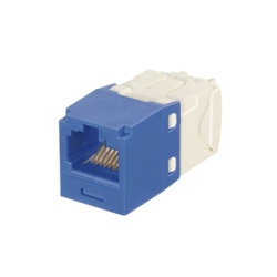 PANDUIT CJK688TGBU Conector Jack RJ45 Estilo TG con Llaveado Azul Mini-Com Categoria 6 de 8 Posiciones y 8 Cables