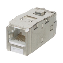 PANDUIT CJS6X88TGWHY Conector Jack RJ45 Blindado Estilo TG Mini-Com Categoria 6A de 8 Posiciones y 8 Cables Color Blanco