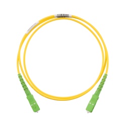 PANDUIT F913RANANSNM005 Jumper de Fibra Optica Monomodo 9/125 OS2 SC/APC-SC/APC Simplex OFNR (Riser) Color Amarillo 5 Metros (16.40 Pies)