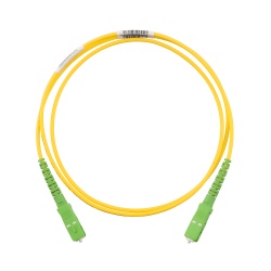 PANDUIT F913RANANSNM005 Jumper de Fibra Optica Monomodo 9/125 OS2 SC/APC-SC/APC Simplex OFNR (Riser) Color Amarillo 5 Metros (16.40 Pies)