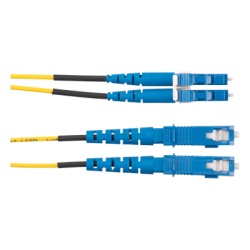 PANDUIT F92ERLNSNSNM050 Jumper de Fibra Optica Monomodo 9/125 OS2 LC-SC Duplex OFNR (Riser) Color Amarillo 50 Metros