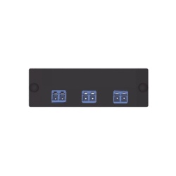 PANDUIT FAP3WBUDLCZ Placa Acopladora de Fibra Optica FAP Con 3 Conectores LC Duplex (6 Fibras) Para Fibra Monomodo OS1/OS2 Color Azul