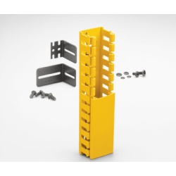 PANDUIT FRHD2KTYL Kit de Administración de Cables Vertical / Sistema de Enrutamiento 2x2 / Altura 1828.8 mm (6 ft) / ABS Libre de Halógenos / Color Amarillo