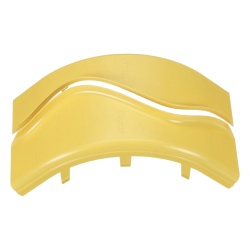 PANDUIT FROVRASC4LYL Tapa de Bajada Vertical Exterior de 90º Para uso con Canaletas 4X4 FiberRunner? Color Amarillo