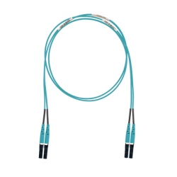 PANDUIT FX2ELLNLNSNM003 Jumper de Fibra Optica Multimodo 50/125 OM3 LC-LC Duplex LSZH (Cero Halogenos) Color Aqua 3 Metros (9.84 Pies)