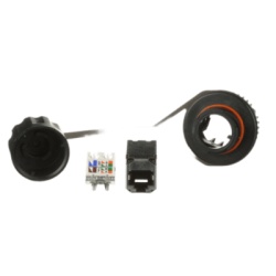 PANDUIT IAEBH6S Conector Industrial RJ45 / Blindado IP67 / Categoría 6A / Tapa Protectora / Terminación sin Herramienta / Contactos 50 µin Oro