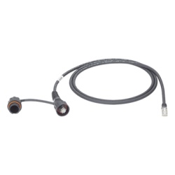 PANDUIT IUTP6X1MBLR Patch Cord Cat6A IndustrialNet UTP Con Plug Industrial y Tapa en un Extremo 1 Metro (3.28 Pies)