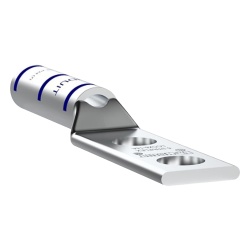 PANDUIT LCCX6-14A-L Terminal Doble Ojillo 1/4" para Cable 6 AWG (16mm entre orificios). 50 Piezas