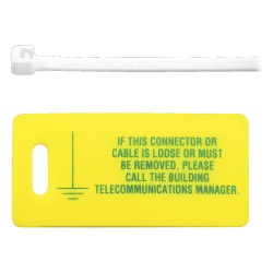 PANDUIT LTYK Kit de 10 Etiquetas Impresas para Identificacion de Tierra Fisica Incluye 10 Cinchos Retardantes a Flama