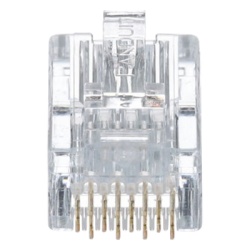 PANDUIT MP588-L Plug RJ45 Cat5e Para Cable UTP de Calibres 24-26 AWG Chapado en Oro de 50 Micras Paquete de 50 Piezas