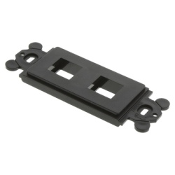 PANDUIT NK2RMFBL Marco de Modulo Duplex Para Placas Frontales Estandar GFCI Acepta 2 Modulos Keystone Color Negro