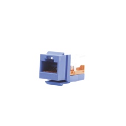 PANDUIT NK5E88MBUY Conector Jack Estilo Leadframe Tipo Keystone Categoria 5e de 8 Posiciones y 8 Cables Color Azul