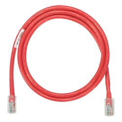 PANDUIT NK5EPC14RDY Cable de Parcheo UTP Categoria 5e con Plug Modular en Cada Extremo - 4.3 Metros (14.11 Pies) - Rojo