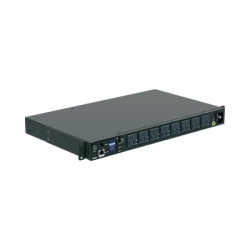 PANDUIT P08E14M PDU Switchable y Monitoreable por Toma (MS) para Distribucion de Energia Enchufe de Entrada NEMA 5-15P Con 8 Salidas 5-20R Horizontal 19in 120 Vca 15 Amp 1UR
