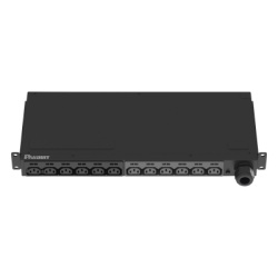 PANDUIT P12B47M PDU Basico para Distribucion de Energia Enchufe de Entrada NEMA L6-30P Con 12 Contactos C13 Instalacion Horizontal de 19in 1UR 30 Amp 208 Vca