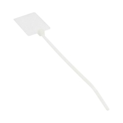 PANDUIT PLF1MA-C Cincho de Identificacion Tipo Bandera 130 mm largo x 2.5mm ancho Area de Marcado de 19.1 x 26.4 mm Nylon 6.6 Color Natural Bolsa de 100pz