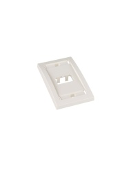 PANDUIT PND1630001 PANDUIT CFPE2IWY Placa de pared Vertical / 2 Puerto /Mini-com / Blanco hueso / Con espacio para etiquetas