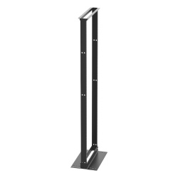 PANDUIT R2PS Rack de Dos Postes Estandar de 19 in Rieles Numerados y Roscados #12-24 Fabricado en Acero 45 Unidades de Rack Color Negro - Img 2