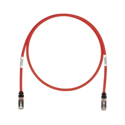 PANDUIT STP6X25RD Patch Cord Cat6A Blindado S/FTP CM/LS0H 7.62 Metros (25 Pies) Color Rojo