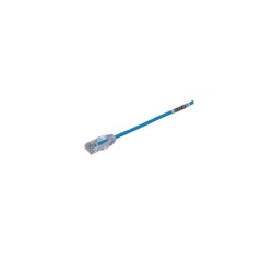PANDUIT UTP28SP0.5MBU Cable de Parcheo TX6 UTP Cat6 Diametro Reducido (28AWG) Color Azul 0.5 Metros (1.64 Pies)
