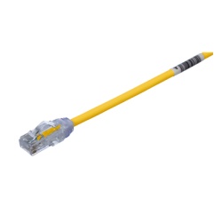 PANDUIT UTP28X10YL Cable de Parcheo UTP Cat6A CM/LSZH Diametro Reducido (28AWG) Color Amarillo 3.05 Metros (10 Pies)
