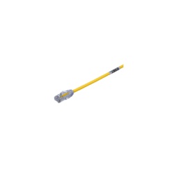 PANDUIT UTP28X4YL Cable de Parcheo UTP Cat6A CM/LSZH Diametro Reducido (28AWG) Color Amarillo 1.22 Metros (4 Pies)