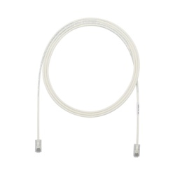 PANDUIT UTP28X7 Cable de Parcheo UTP Cat6A CM/LSZH Diametro Reducido (28AWG) Color Blanco Mate 2.13 Metros (7 Pies)