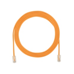 PANDUIT UTP28X8INOR Cable de Parcheo UTP Cat6A Diametro Reducido (28 AWG) CM/LSZH Color Naranja 20.3 cm (8 Pulgadas)