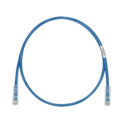 PANDUIT UTPSP0.5MBUY Cable de Parcheo TX6 UTP Cat6 24 AWG CM Color Azul 0.5 Metros (1.64 Pies).