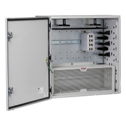 PANDUIT Z22C-S Gabinete de Zona de Instalacion en Pared Uso Industrial con Clasificacion UL tipo IP66 y 4/12/4X de 610 x 295 x 610 mm de Acero Color Gris