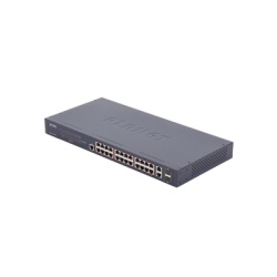 PLANET FGSW-2624HPS Switch administrable de 24 puertos 10/100TX PoE+ y 2 puertos combo TP/SFP Gigabit