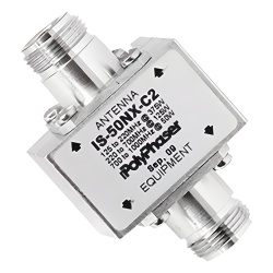 POLYPHASER IS-50NX-C2 Protector Coaxial RF / 125-1000 MHz / 50 ? / Conectores N Hembra / Ceja Lateral / 50 kA