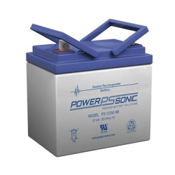 POWER SONIC PS-12350-NB Bateria 12V 35AH Para Respaldo Tecnologias AGM/VRLA 5 Anos Vida Util Terminales NB Reconocida UL