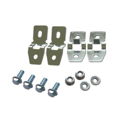 PRECISION PST-WC-010 Juego de 4 Pestanas Metalicas para Fijacion a Pared de Gabinetes Linea PST. Incluye tornillo y tuerca.