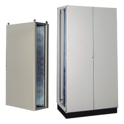 PRECISION PST12020060AT Gabinete de Acero IP55 (1200 x 2000 x 600 mm) con Placa Trasera Interior Metalica y Puerta Doble