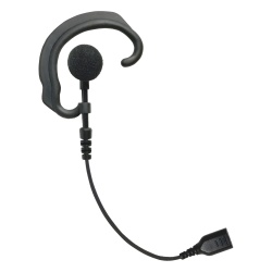 PRYME SNP-EH Auricular de gancho para el oido (RESPONDER) con cable de fibra trenzada y conector SNAP. Requiere microfono de solapa de 1 o 2 hilos de la Serie SNAP.