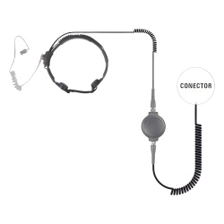 PRYME SPM-1555 MICROFONO DE GARGANTA DE USO RUDO PARA HYTERA PD-702/ PD-706/ PD-782/ PD-785/ PD-786/ PT-580.