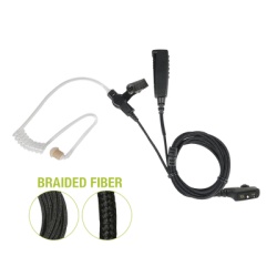 PRYME SPM-2355-BF Microfono De Solapa de 2 Cables De Fibra Trenzada Serie SPM2300BF Con Para HYTERA PD702/782/785 & PT580