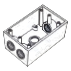 RAWELT RR-0284 Caja Condulet FS de 3/4" ( 19.05 mm ) con cuatro bocas a prueba de intemperie.