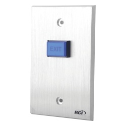 RCI - DORMAKABA 970MO-12V Boton de Salida/ Placa Aluminio REFORZADO / NO & NC / UL/2 Anos Garantia