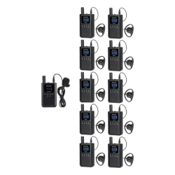 RETEKESS TT125 Kit para guia turistico de 1 transmisor y 10 receptores