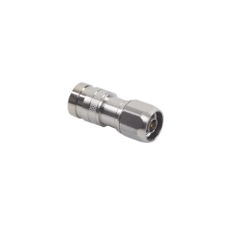 RF INDUSTRIES LTD COMP-NM-400 Conector N Macho de Compresion en linea para LMR-400 CNT-400 RG-8/U RF-400 Plata/Oro/Teflon.