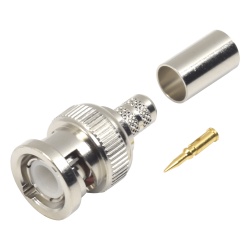 RF INDUSTRIES LTD RFB-1107-1X Conector BNC Macho de Anillo para cables RG-8/X LMR-240 9258.